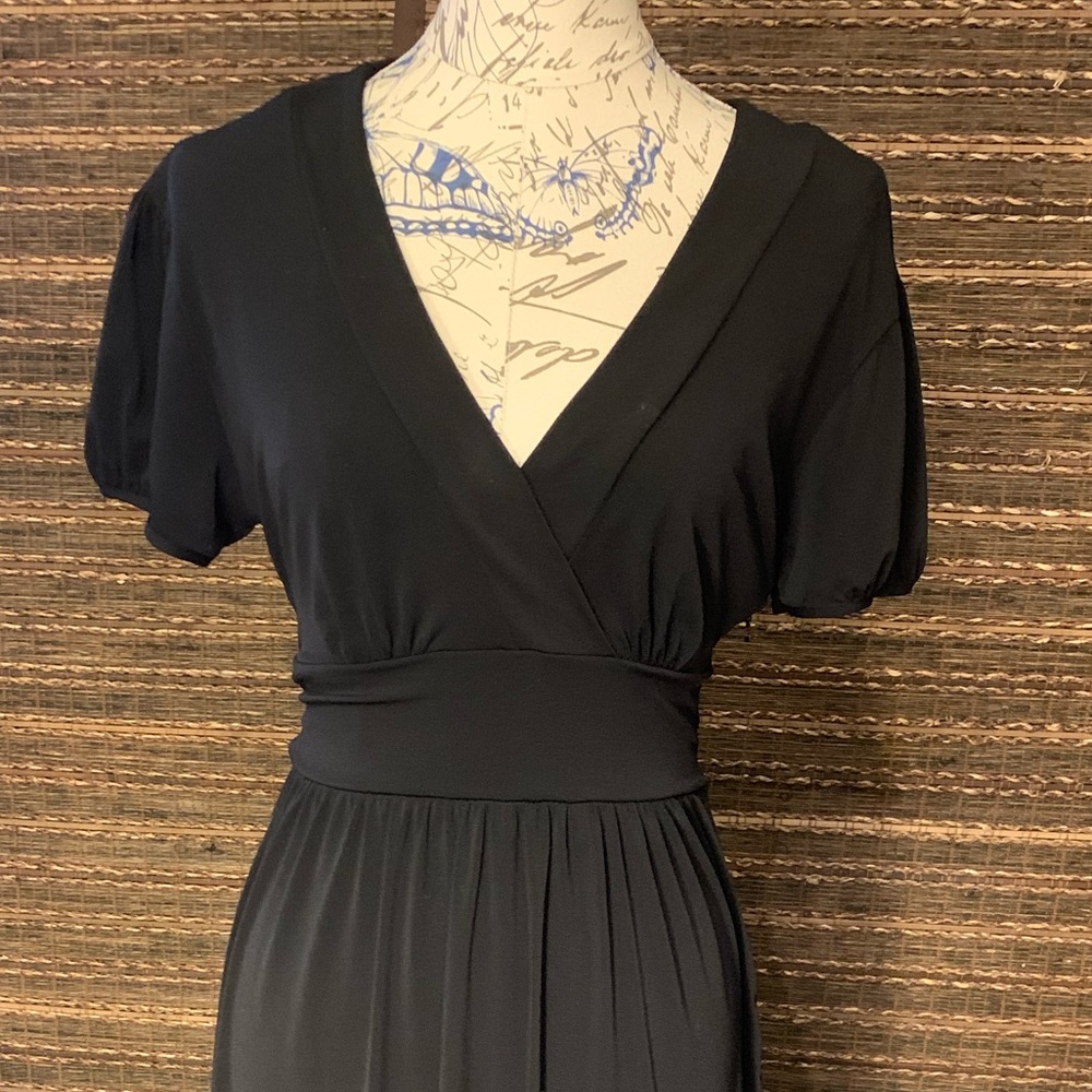 Classy Black fit and flair dress